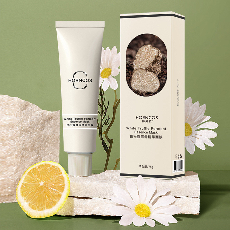 Han Shun Makeup White Truffle Apply Mask Yeast Essence Mud Mask คลีนซิ่งมาส์กให้ความชุ่มชื้น Stay Up