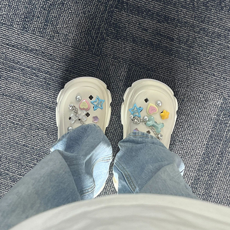 daddy jibbitz jibbitz crocs ของแทั ใหม่ทําเองเรซิ่นอุปกรณ์เสริมน่ารักการ์ตูนรักดาวโซ่เพชรขนาดเล็กหลุ