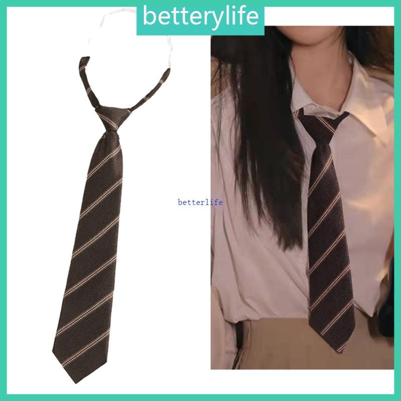 BTF Striped Tie Knot ปรับคอ Tie สําหรับเครื่องแบบผู้ใหญ่อุปกรณ์เสริมอย่างเป็นทางการ