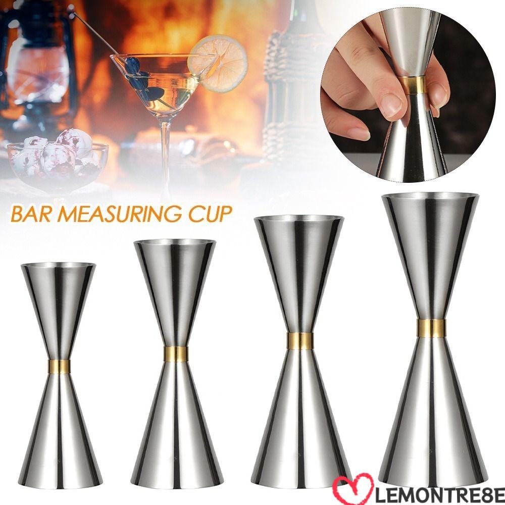 LEMONTREE Double Didi Jigger, Shot Stainless Steel Bar วัด Jigger, Hot OZ/ML วัดภายใน Bar Jigger Kit