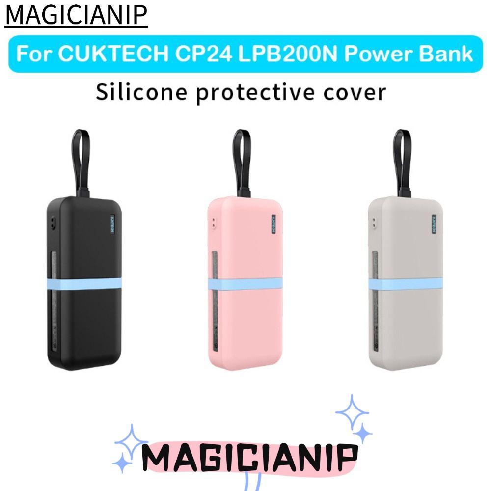MAGICIANIP ซิลิโคน, ฝาครอบป้องกันกันฝุ่นแบบพกพา, ปลอกผิวกันลื่นกันกระแทกสําหรับ CUKTECH CP24 LPB200N