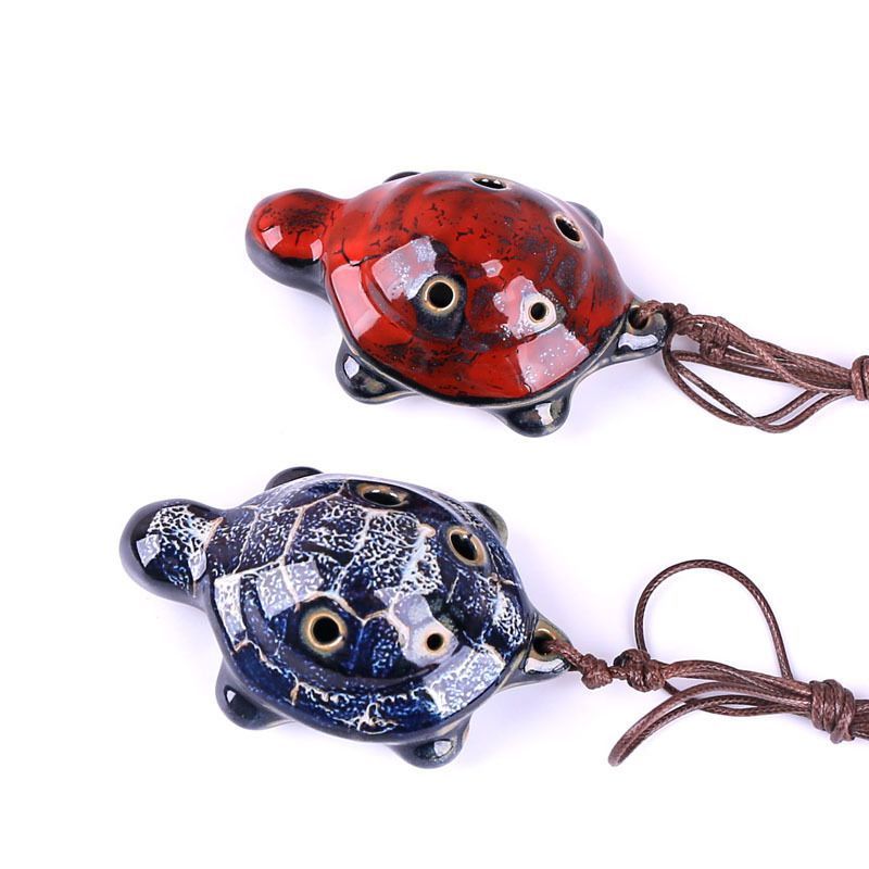 6 หลุม Ocarina เริ่มต้นแนะนําเล่น Six-Hole Ocarina สามารถพกพาเต่า Nyu พร้อมคุณ