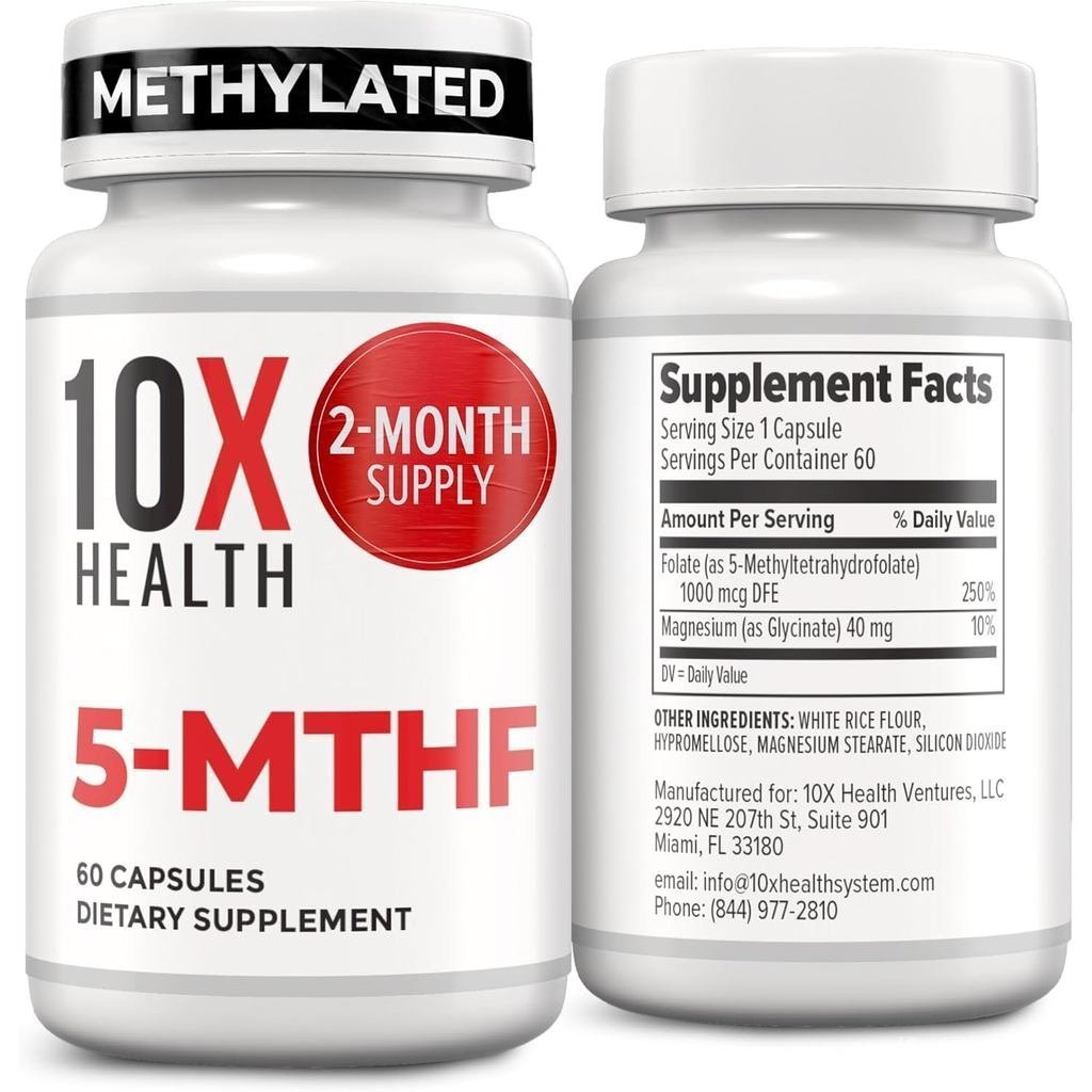 10X Health 5 Mthf - 60 แคปซูล