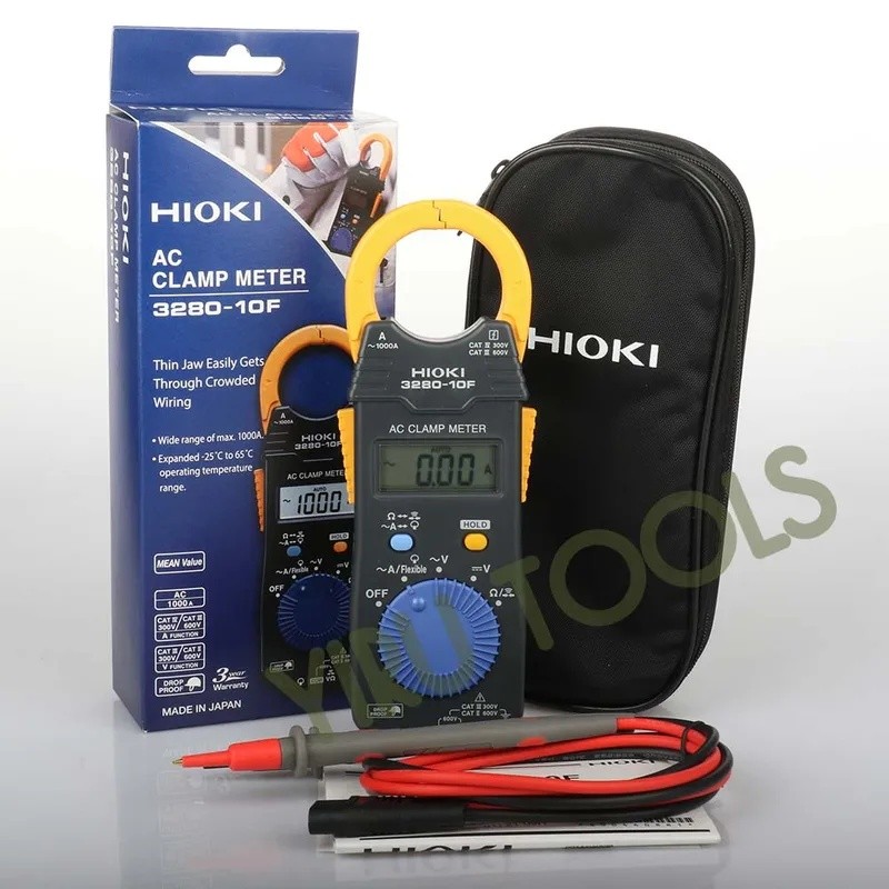 RGW1 Hioki 3280-10F 1000A AC Digital Clamp Meter กว้างปฏิบัติการอุณหภูมิช่วง -25C ถึง 65 C(-13.0 F ถ