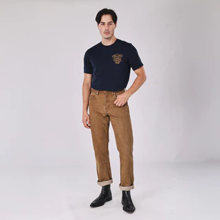 WRANGLER กางเกงยีนส์ผู้ชาย คอลเลคชั่น Beyond Denim เอวกลาง ทรงตรง รุ่น WR F126MMWZN27 สีเบจ