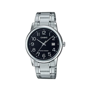 CASIO นาฬิกาข้อมือ CASIO รุ่น MTP-V002D-1BUDF วัสดุสเตนเลสสตีล สีดำ