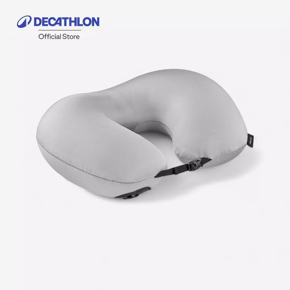 Decathlon Travel Pillow Travel 100 Compact หมอนเพื่อการเดินทางรุ่น Travel 100 Compact - Grey