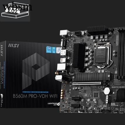 [คอลัมน์เมนบอร์ด] MSI/MSI B560M PRO-VDH เมนบอร์ด WIFI รองรับ DDR4 10/11 รุ่น B560 1200 เข็ม