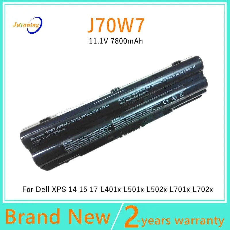แบตเตอรี่แล็ปท็อปสําหรับ Dell XPS 14 15 17 L401x L501x L502x L701x L702x 312-1123 312-1127 J70W7 JWP