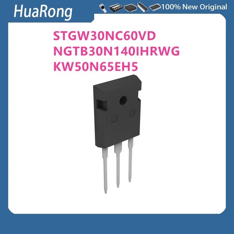 10 ชิ้น/แบทช์ GW30NC60VD STGW30NC60VD 30N140IHR NGTB30N140IHRWG KW50N65EH5 K50EEH5 TO-247