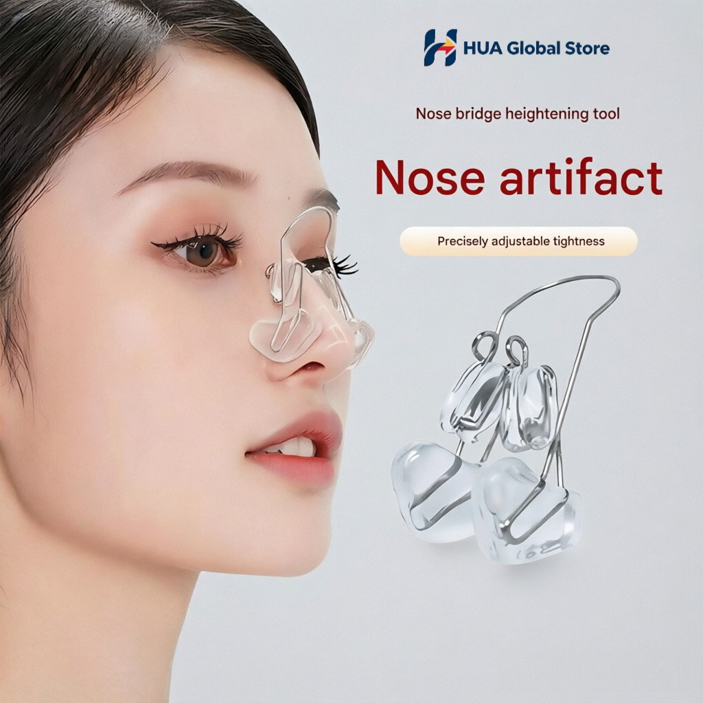 HUA Nose Upward คลิปเครื่องสําอางอุปกรณ์พลาสติกยกจมูกอุปกรณ์พลาสติกลดปีกจมูกการแก้ไขพลาสติก Soft Sil
