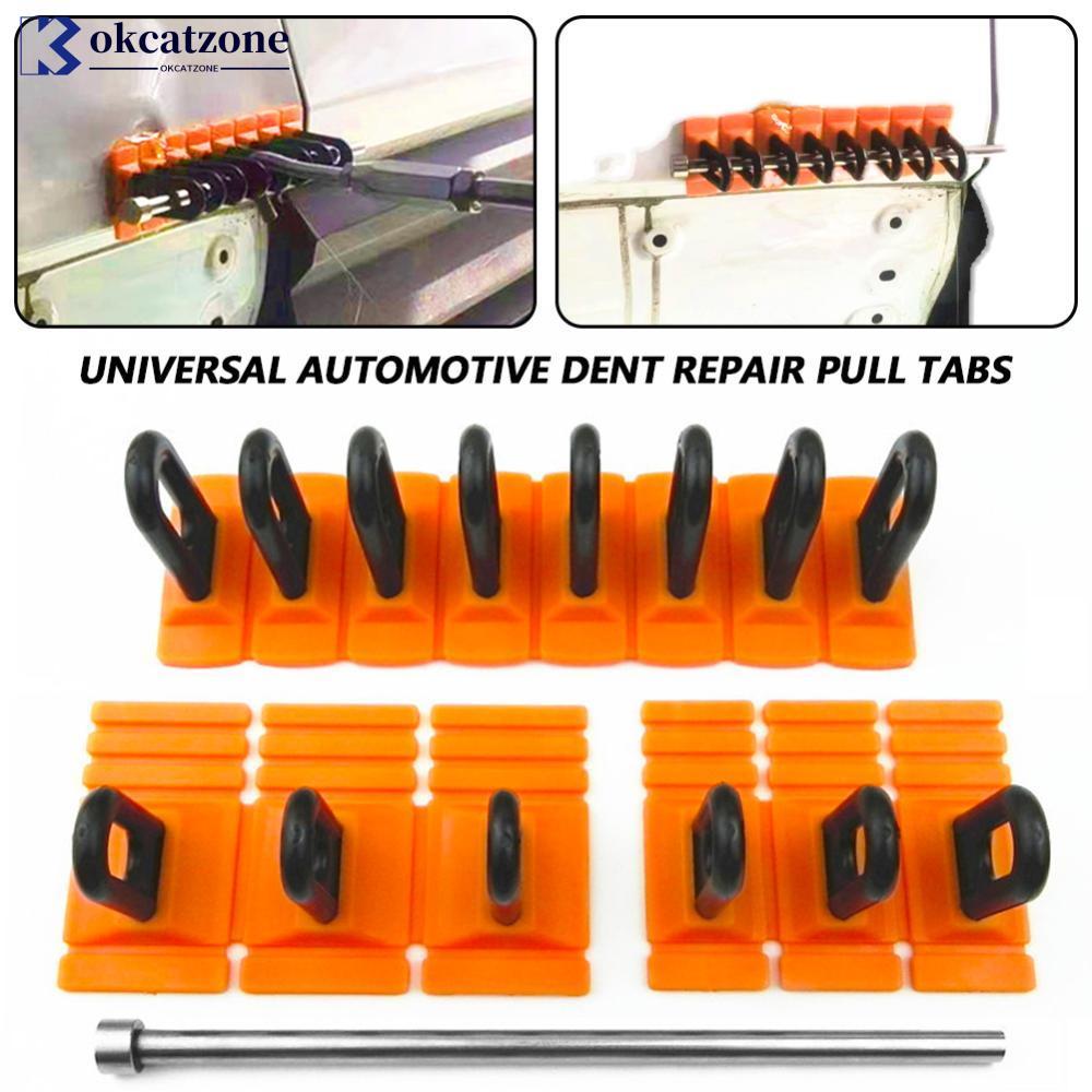 OKCATZONE Universal Paintless กาวดึงแท็บ Dent รถ Dent Repair ดึงแท็บชุดเครื่องมือ Dent Puller Kit สํ