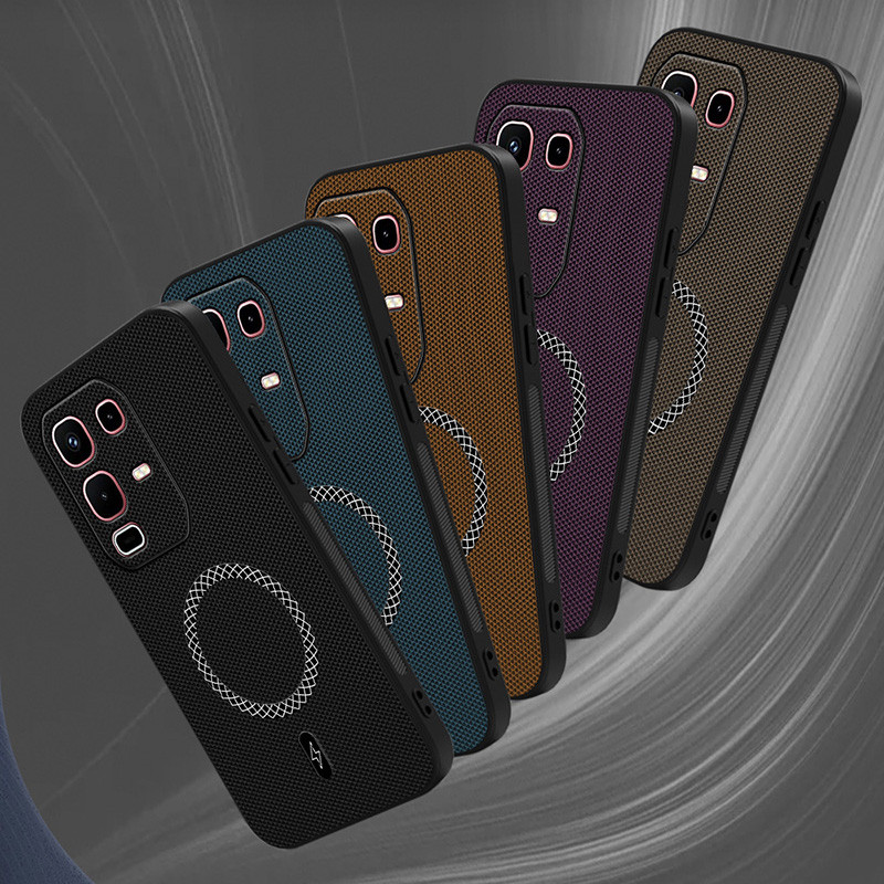 สําหรับ Infinix Note 50s X6870 หรูหราแม่เหล็ก Matte เป็นมิตรกับผิวหนัง PU เคสกันกระแทก