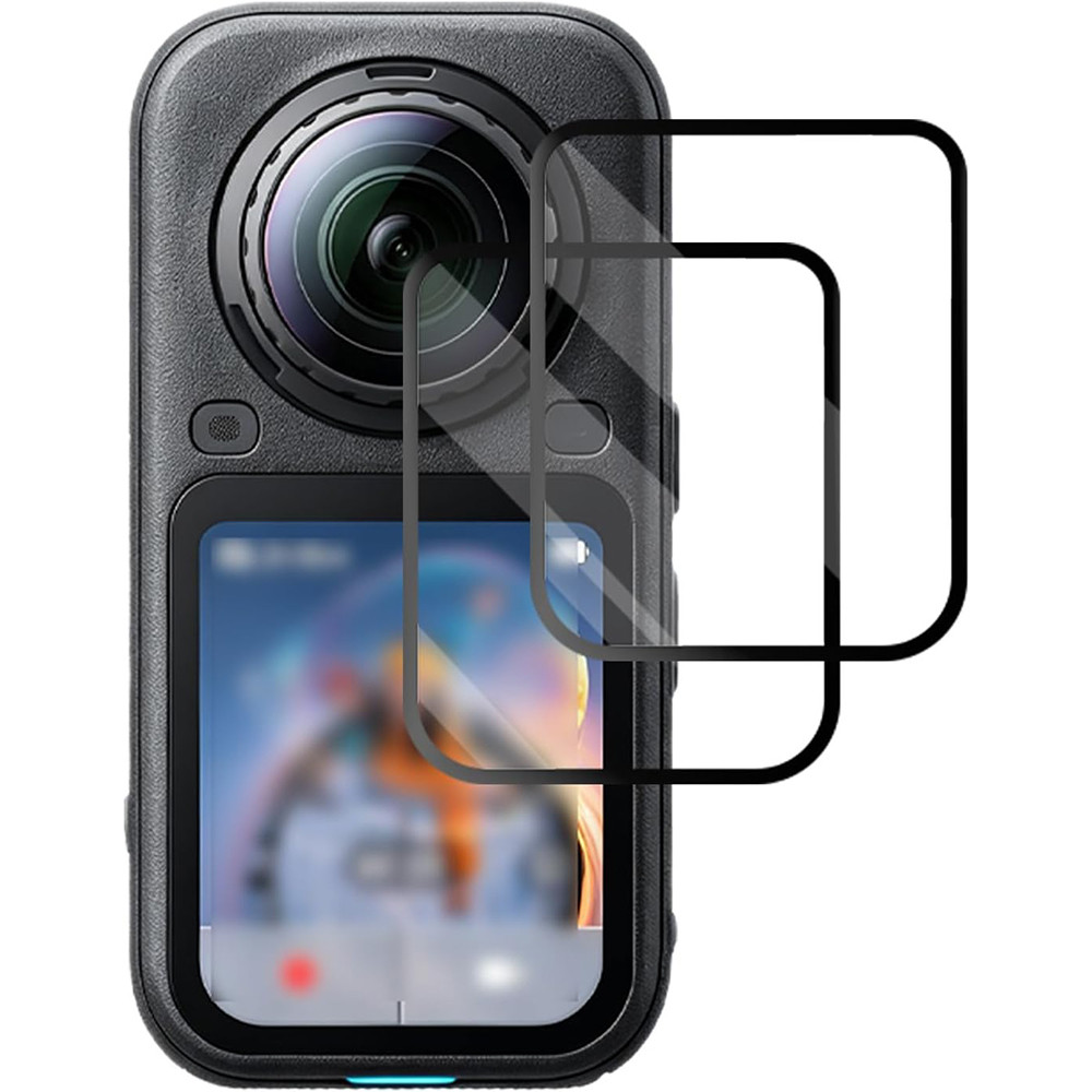 9H 3D โค้งกระจกเทมเปอร์ปกป้องหน้าจอฟิล์มสําหรับ Insta360 X6