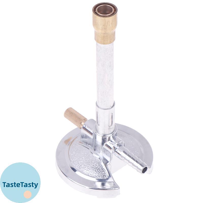 TasteTasty 1 ชิ้นแบบพกพาแก๊ส Bunsen สังกะสีพร้อมที่จับอุปกรณ์ห้องปฏิบัติการ Bunsen Burner Lab PH