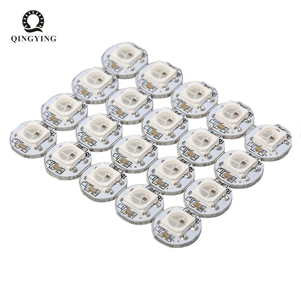 50 ~ 1000PCS WS2812B WS2812 4 พินชิป Led ฮีทซิงค์ DC5V 5050SMD RGB WS2811 IC ในตัว