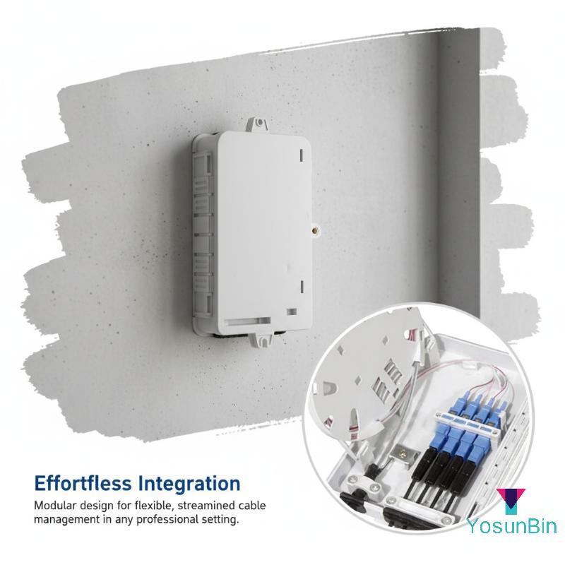 YosunBin] 4 Core Fiber Optic Terminal Box FTTH Entry Device for Enterprise Cabling Infrastructure Hi