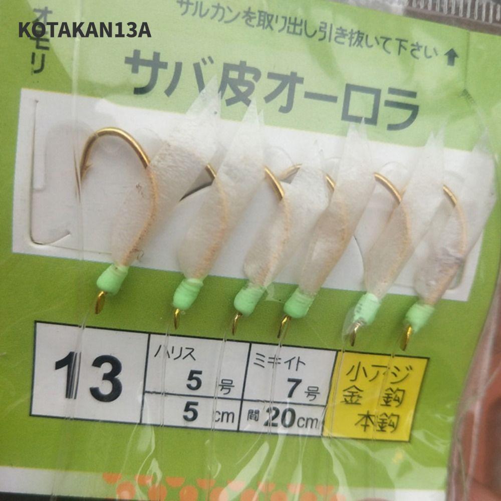 KOTAKAN13A ปลาสีขาวผิว Bionic String Hook,เหล็กคาร์บอนสูงSharp Barbed Fishhooks,กีฬากลางแจ้งAnti Sli