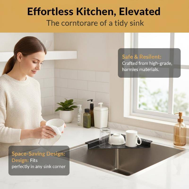 SPGH Corner Sink Drying Ra, Over-Sink Drainer & Sponge Holder Hot