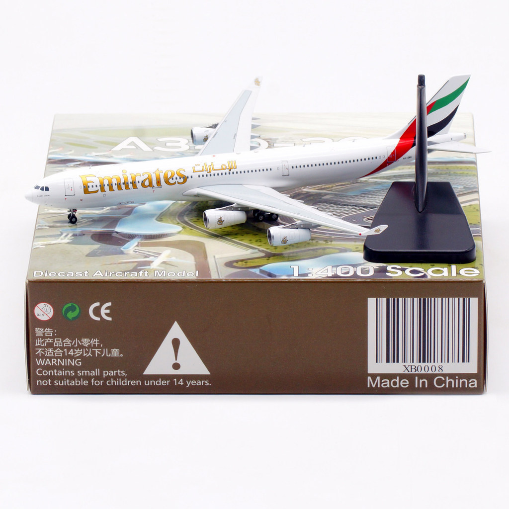 Aviation 1/400 UAA Airlines A340-300 A6-ERS รุ่นโลหะผสม