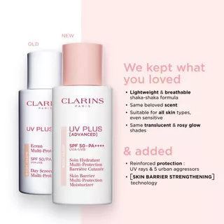 CLARINS Uv Plus Advanced Rose Spf50 Multi-Protection ยูวี พลัส แอดวานซ์ โรส SPF50 มัลติ-โพรเทคชั่น