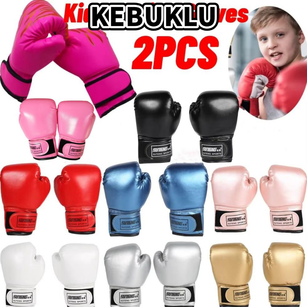 KEBUKLU 2pcs นวมชกมวยเด็ก, Professional Punching Bag MMA Fighting Gloves, สําหรับเด็กเด็กการฝึกอบรมเ