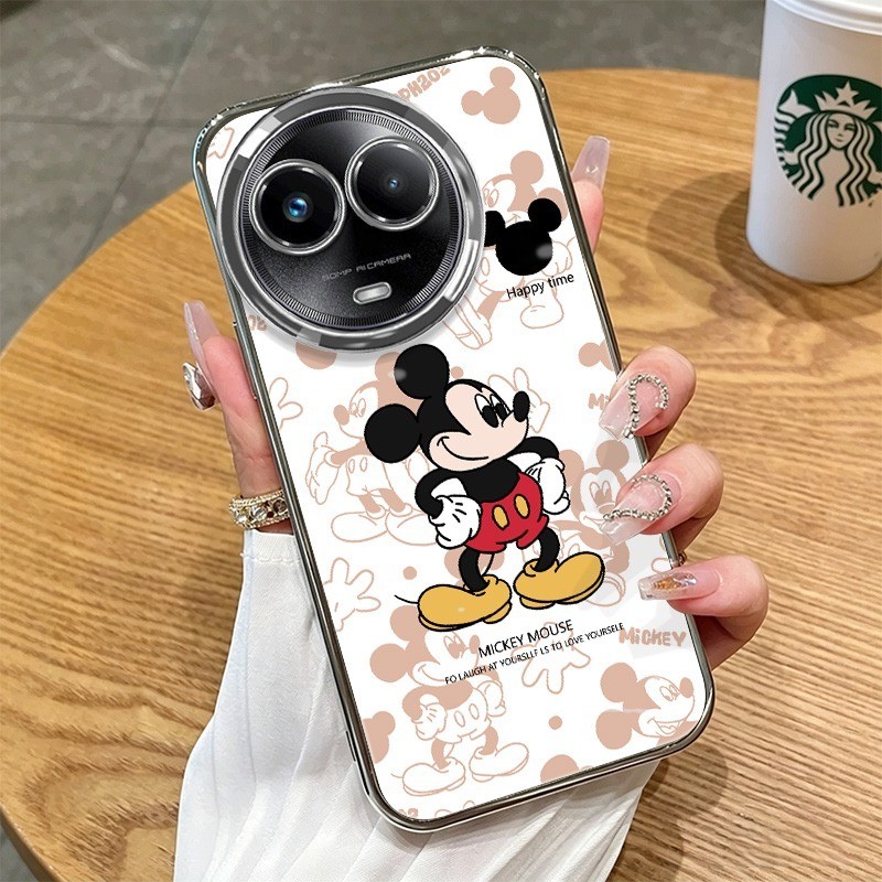 Imura สําหรับ Redmi A3 Epic Mickey การ์ตูนกรณีรอบ 4 มุม Anti-Fall ฝาครอบกันชนเคสโทรศัพท์
