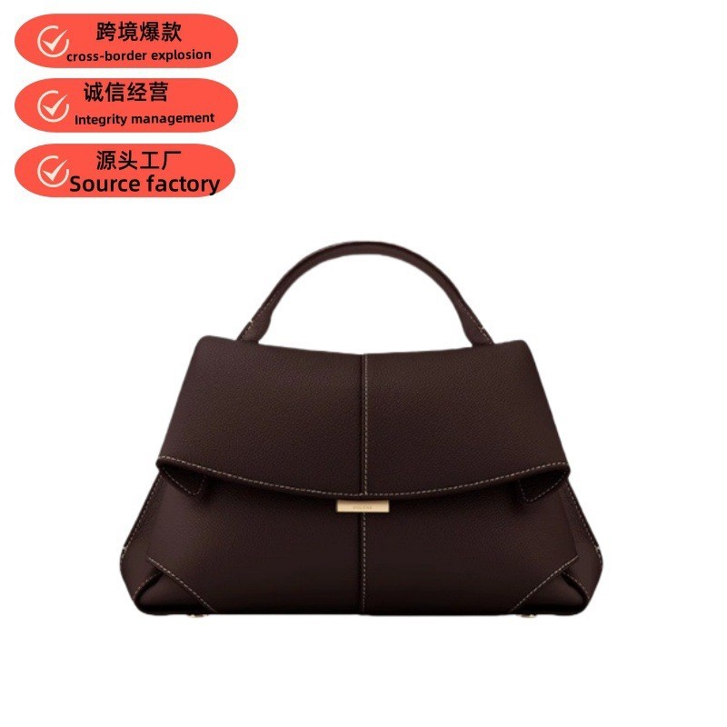 Polene Smile Bag Polene Underarm Bag Nicheของแท้หนังหญิงกระเป๋าRetroกระเป๋าถือแฟชั่นไหล่กระเป๋าMesse