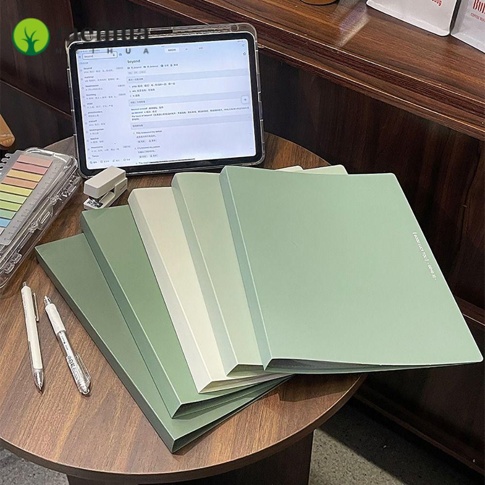 MEIHUA แฟ้มโฟลเดอร์ A4, สีไล่ระดับสีความจุขนาดใหญ่ Test Paper Storage Booket, Professional PP Portfo