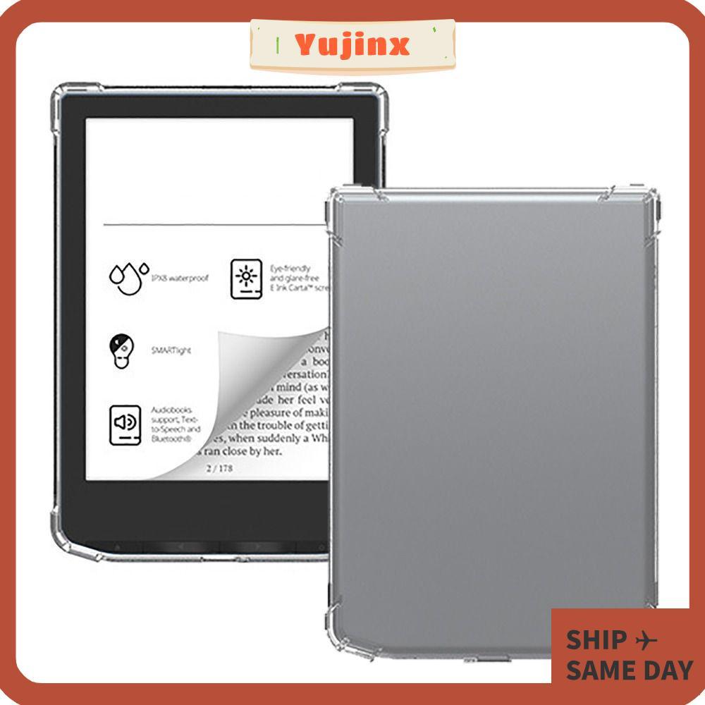 YUJINX PB629/PB634 Funda, TPU โปร่งใส 6 นิ้ว eReader, นุ่มกันกระแทกฝาหลังสําหรับ Pocketbook Verse/Ve