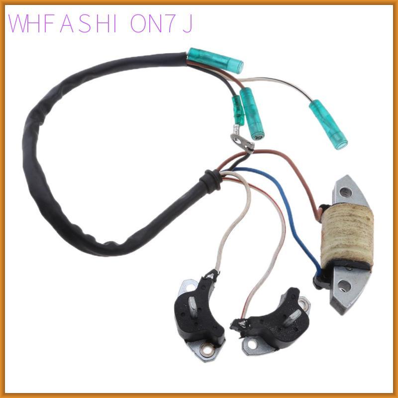 [whfashion7j] Marine Stainless Steel Ignition Coil Assy สําหรับ Yamaha 30HP Outboard Motor