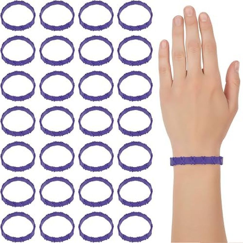 Fun Express กําไลข้อมือ Pop-Out สีม่วง (24 ชิ้น)