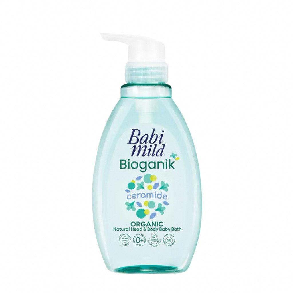 [1 ขวด] เบบี้มายด์ ผลิตภัณฑ์อาบน้ำและสระผม Babi Mild Head & Body Baby Bath (380 มล.)