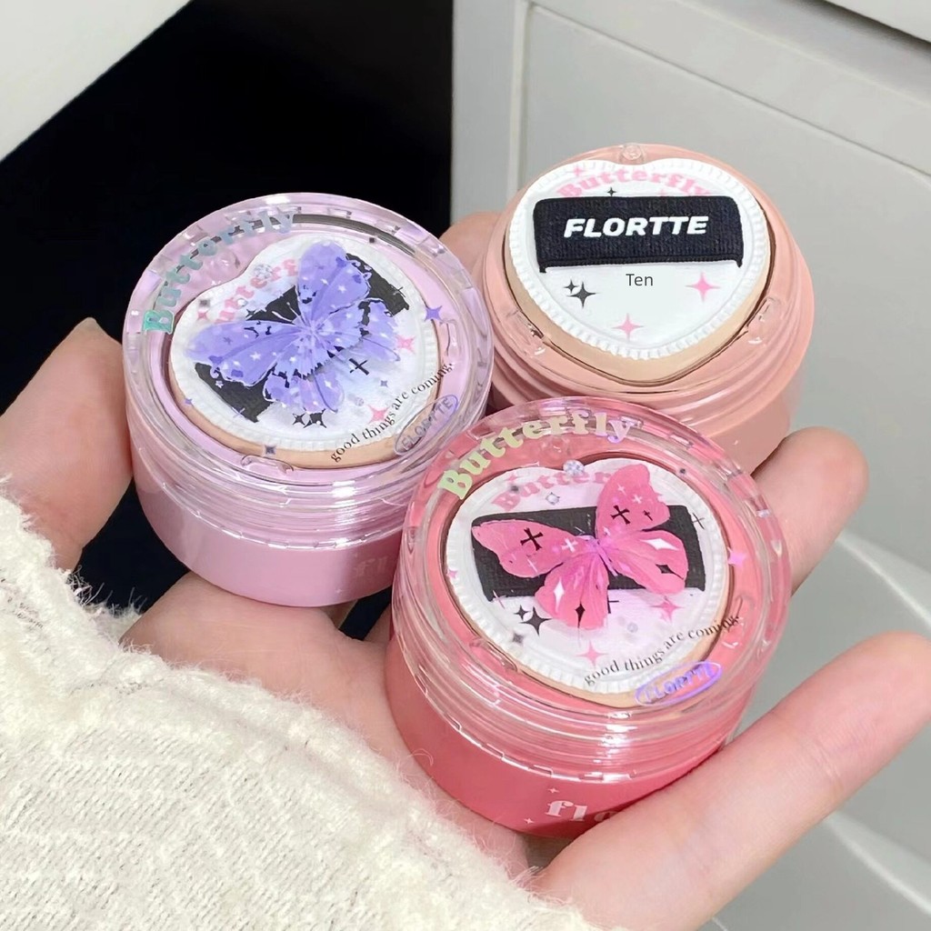 blush ไฮไลท์ FLORTTE Flower Lolia Blush Cream 04 Air Brightening Lolia Lolia Sun Red Female Expansio