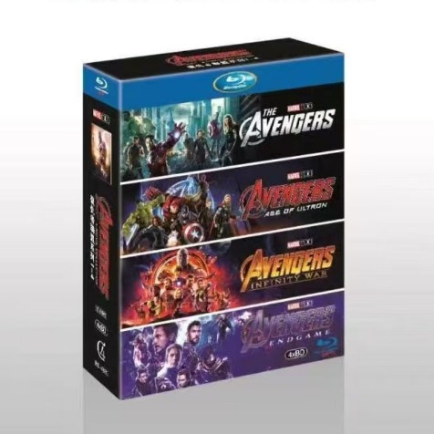 Blu-ray Movie Avengers 1-4 Box Set BD25 4 แผ่น A0101