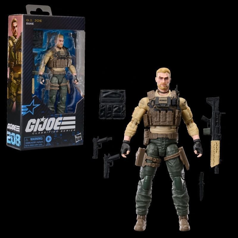 กองกําลังพิเศษ Hasbro GIJOE หมายเลข 208 Duke 20cm Movable ยี่ห้อใหม่พร้อมสต็อก