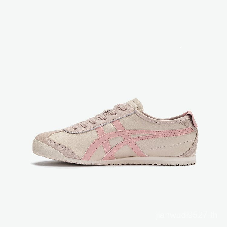 Onitsuka Onitsuka Onitsuka Onitsuka tiger mexico 66Lotus Pink Faux Leather Mens and Womens Casual No