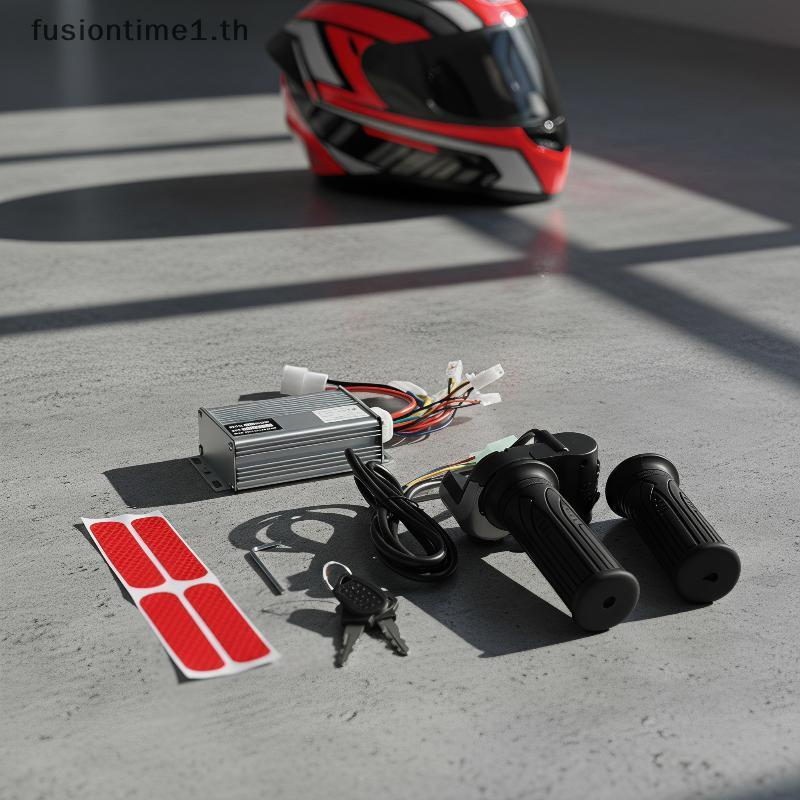[Fusion] 1 ชุด 36V 1000W แปรง E-Bike Controller & มัลติฟังก์ชั่น Thumb Throttle Grip Kit สําหรับ E-B
