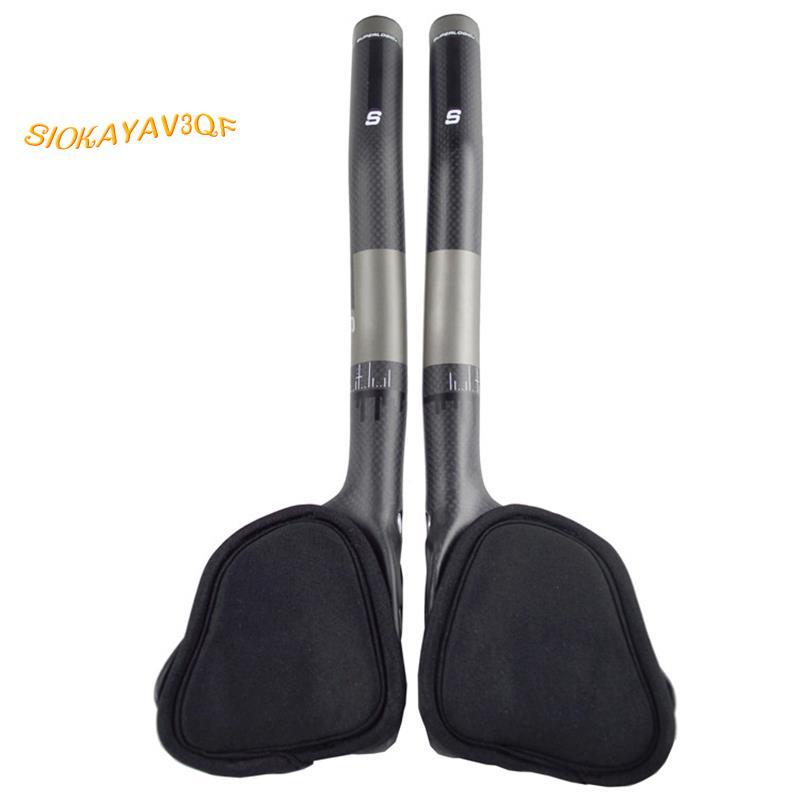 คาร์บอน 3K Rest Handlebar จักรยาน Carbon Tt จักรยานบาร์จับ Trial Handle Bar TT Bar Triathlon Handleb