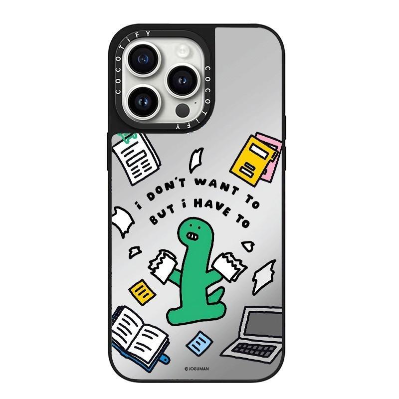 ไดโนเสาร์น่ารัก เคสไอโฟน for iPhone 18 17 16 15 14 13 12 Pro Max Plus Magnetic Case เคสกระจกเงา เคส