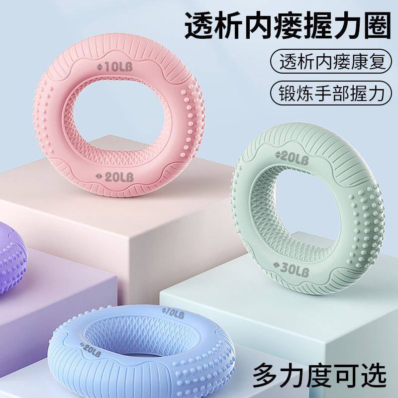 Dual Strength Grip Strength อุปกรณ์ซิลิโคน Grip Strength Ring Professional Hand การออกกําลังกายฟิตเน