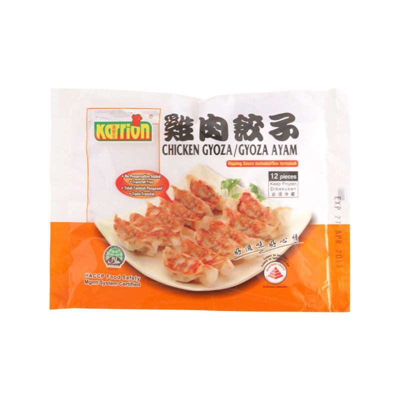 คาร์เรี่ยนเกี๊ยวซ่าไส้ไก่แช่แข็ง 220กรัม Karrion Frozen Chicken Gyoza 220g.