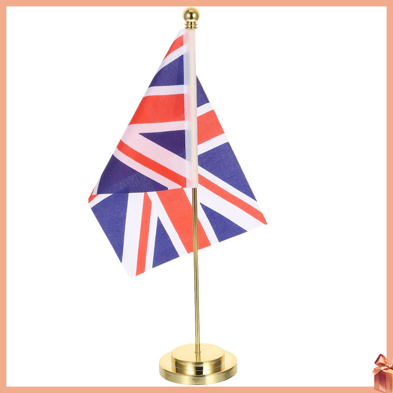 Office Decor Flag Mini Desk Stand Uk Flags พร้อมโต๊ะ