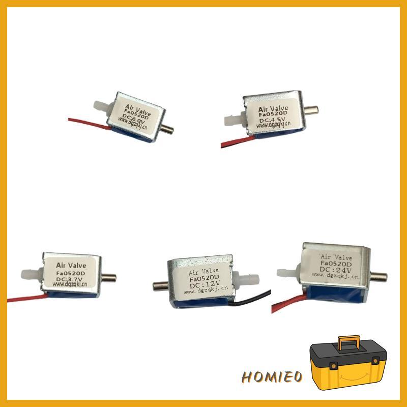 HOMIE0 แม่เหล็กไฟฟ้า Solenoid Gate DC3V 4 5V 6V 12V 24V สําหรับ Air แก๊ส Flows ควบคุม