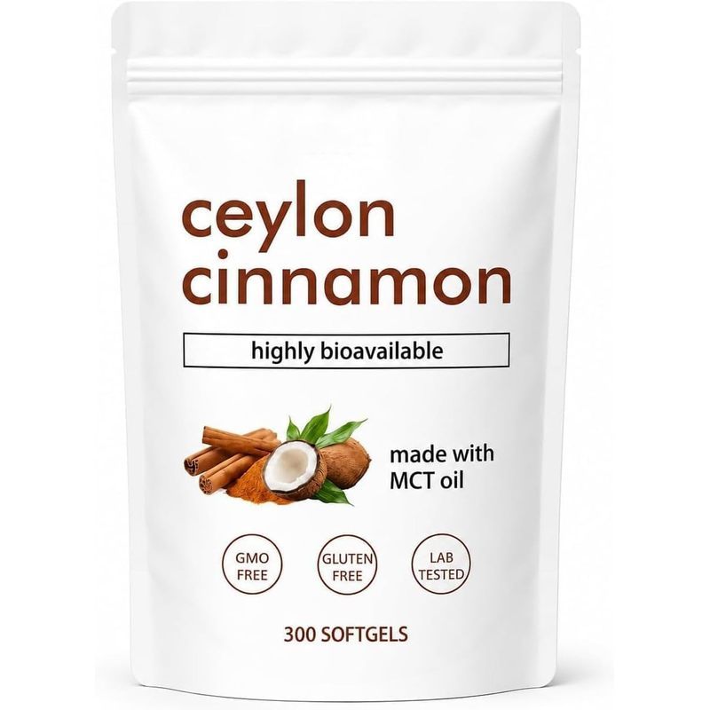 Metabolae Ceylon Cinnamon, Ceylon Cinnamon With Mct Oil, 300 ซอฟท์เจล
