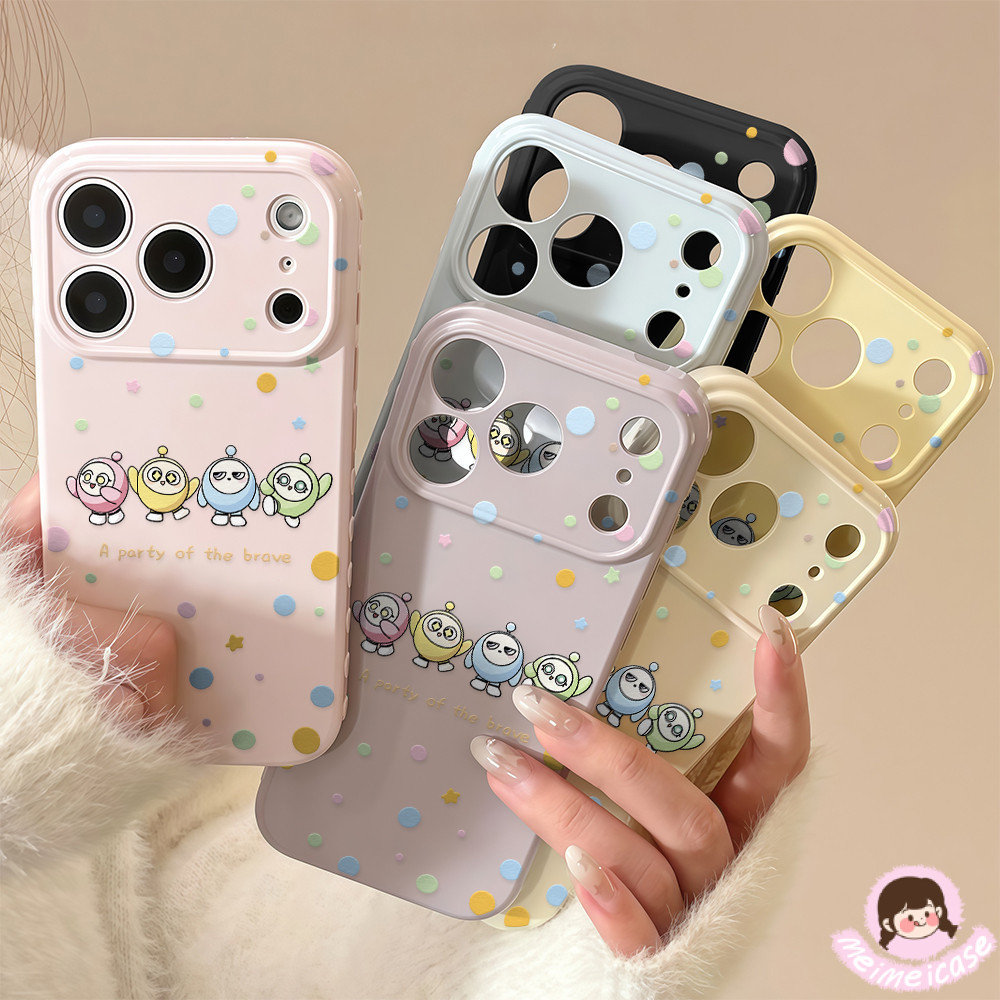 เคสสำหรับไอโฟน17 เกมปาร์ตี้ไข่ตลกq เคสนิ่มขอบรูปหัวใจ For IPhone17 16 13 11 12PROMAX 14 15PLUS 7/8 S