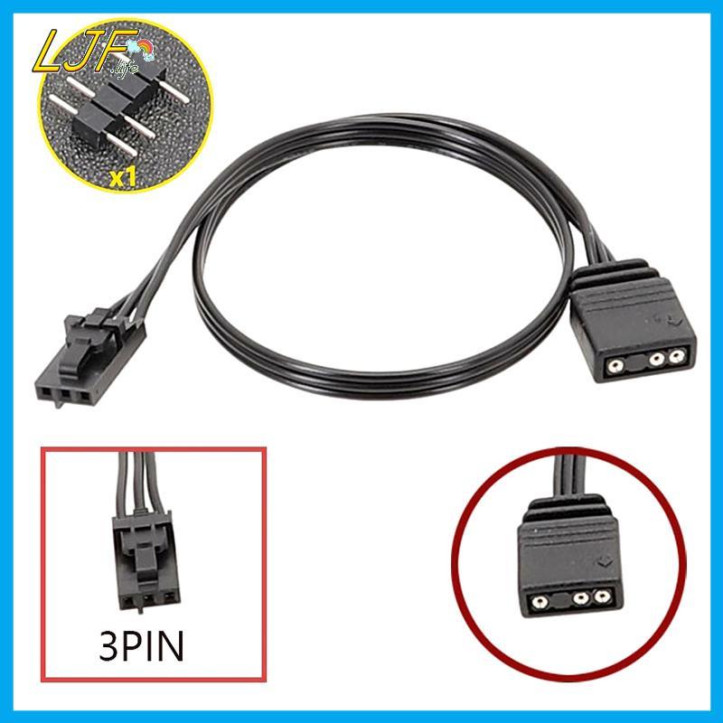 LJF อะแดปเตอร์สําหรับ Corsair RGB ถึงมาตรฐาน ARGB 4Pin 3Pin อะแดปเตอร์เชื่อมต่อเรือโจรสลัด Controlle