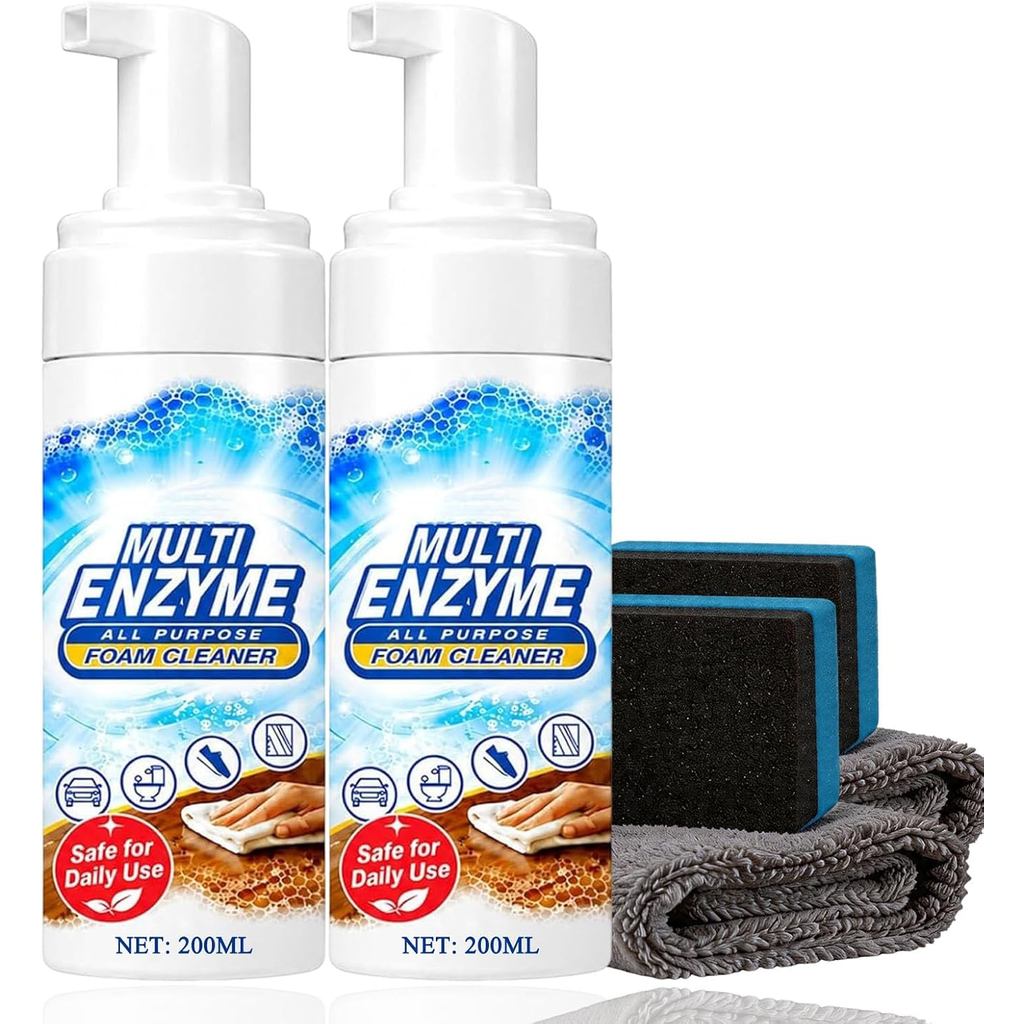 Multi Enzyme Cleaner, 200ml/7.05 fl oz Multi Enzyme All Purpose Cleaners สเปรย์ทําความสะอาดหลายพื้นผ