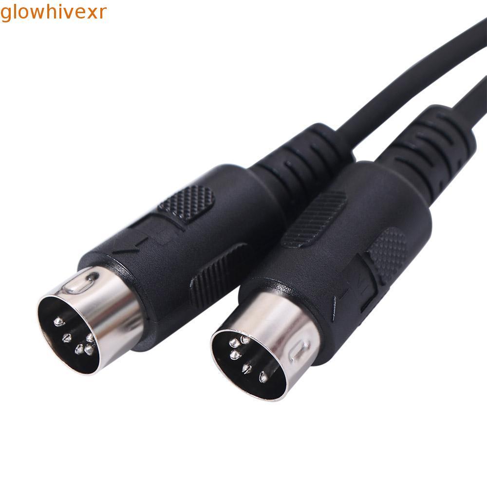 GLOWHIVE MIDI DIN สายไฟ MIDI DIN 5PIN Synthesizer DIN ปลั๊ก 5 Pin Double Headed 5PIN ชายชายสายต่อขยา