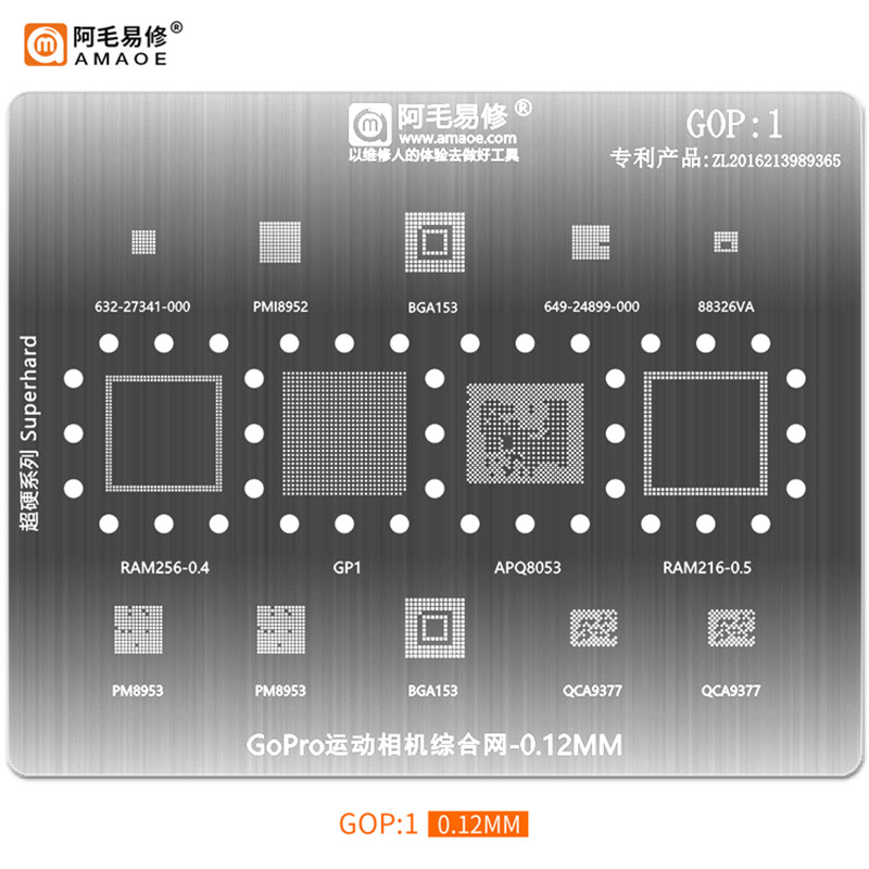 GOP1 GOP1 Action กล้อง GoPro APQ8053 หน่วยความจํา CPU PM8953 ตาข่ายเหล็ก QCA9377 GP1 พืชดีบุกตาข่าย